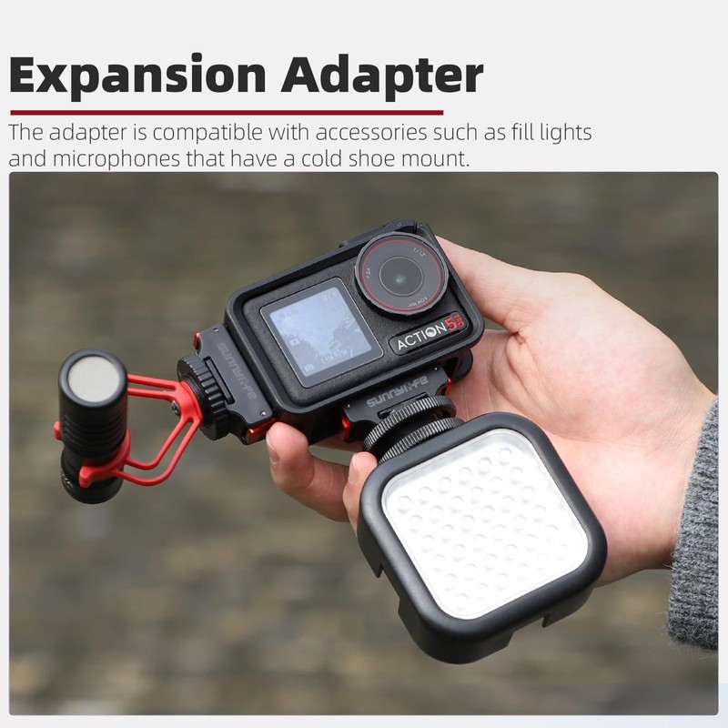 Honlyn Magnetic Cold Shoe Mount for DJI Osmo Action 5