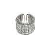 Vestopazzo Sterling Silver Plated Micro Nuggets Ring - Nickel Plated