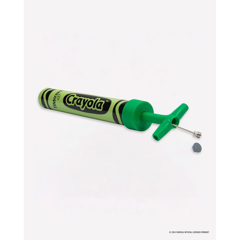 Spalding X Crayola 12" Single Action Green Pump