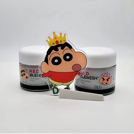 Dr.G Red Blemish Clear Soothing Cream 70ml+70ml Crayon Shin-chan Cell Phone Holder 1+1 Double Special / 닥터지 레드 블레미쉬 클리어 수딩 크림 70ml+70ml 짱구 휴대폰 홀더 1+1 더블기획