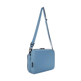 Tatonka Cross Body Bag L (4L) - Flat Shoulder Bag in Trendy Design and Made from Recycled Material - PFAS/PFC-Free - 22 x 30 x 6 cm, Elemental Blue, Unit size