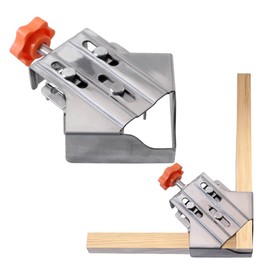 Right Angle Clamp, 90 Degree Corner Clamps for Woodworking, with Adjustable Swing Jaw Aluminum Alloy Frame Carpentry Clamp, Ideal for Assembly & Repair Work, DIY Woodworking (Closed Corner Clamp)