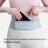 Cangurera Deportiva Ultra Delgada Impermeable, Cinturón de Running Ajustable con
