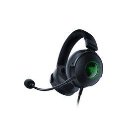 Razer Kraken V3 Hypersense Wired USB Gaming Headset with Tactile Technology (TriForce Titanium 50 mm Driver, THX Spatial Audio, Removable HyperClear Cardioid Microphone) Black