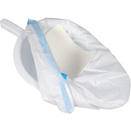 Abena Abri-Bag Commode Liner, Super Absorbent Commode Liners, Disposable Bags With Pads, Clean & Hygienic, Easily Sealed Commode Bedpan Liners, Fast Absorbing & Secure Commode Toilet Chair Liners 20PK