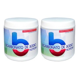 Bicarbonato de Sodio Nordin® Grado Farmacéutico – Tarro 250 g (Pack 2)