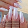 Magic White Pearl Chrome Nail Powder Solid Glitter Fairy Shell