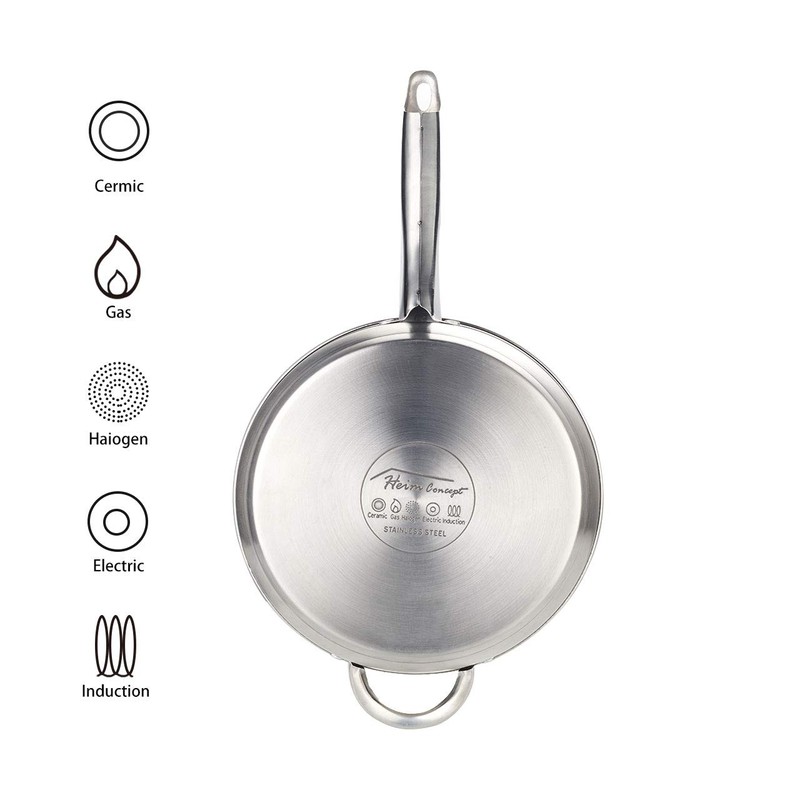 Heim Concept Cookware Set W-001 12-Piece Stainless Steel Pots and
