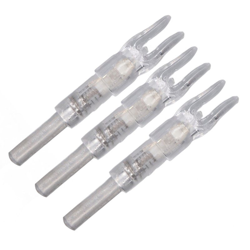 3PCS Lighted Nocks for Arrows Automatic Lighting 6.2mm Internal Diameter