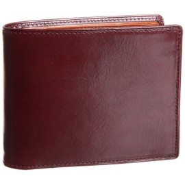 Olyce Men's Bi-fold Wallet with Olyce Leather, red (burgundy)