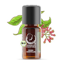 Organic Clove Stem Oil Essential Oil (Eugina Cariophyllata) Controlled Organic Cultivation Clove Stem Oil Organic from Sri Lanka (Clove Stem, 10 ml)