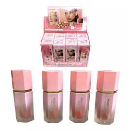 Rubor Colorete Liquido Blush Larga Duracion 4 Piezas