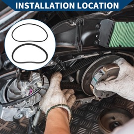 Hihaha Drive Belt Starter Generator Belt Kit for Club Car for DS 1997-up for Club Car Precedent 2004-up Gas Golf Cart