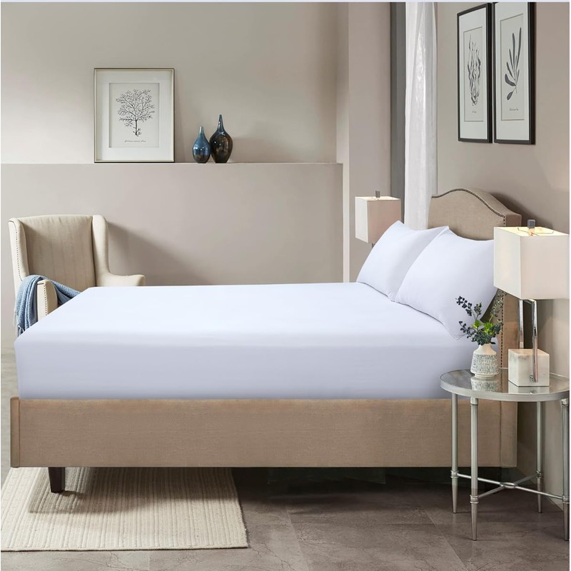 HADI LONDON Microfiber Deep Fitted Sheets 40cm - King Size,