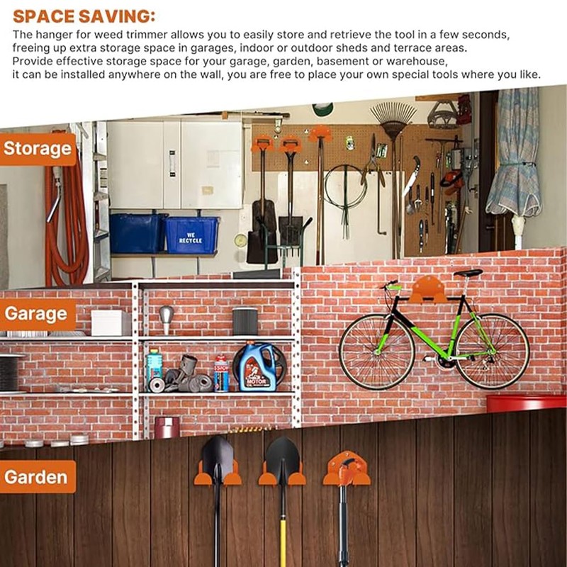 Weedeater Hanger, Weed Eater Hanger for Garage Wall-Mounted, Heavy Duty