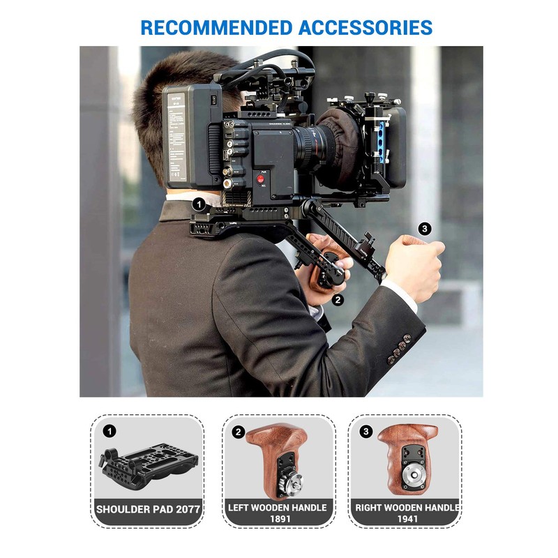 SMALLRIG - Brazo de extensión de roseta con longitud ajustable,