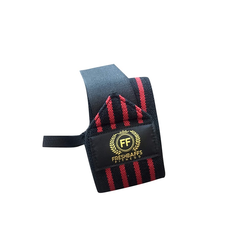 Freshbaffs Weight Lifting Wrist Support 1 Pair, 2 Wraps -