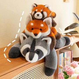 chilsoby Fox Weighted Stuffed Animal Plush, Cute Weighted Plush Animal Super Soft Hugging Pillow Plushie Toy for Kids & Adults Birthday Gifts (Fox, 25.6 inch)