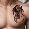 Nirbffo Tattoo Stickers Dragon Tattoos Sticker Transferable Tattoo Stickers Three