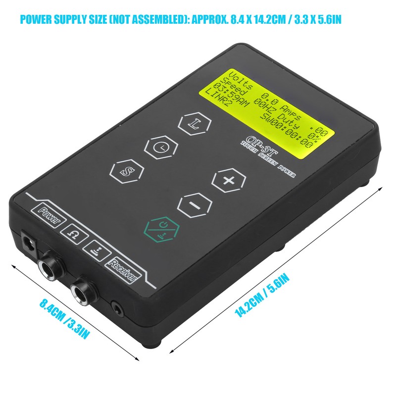 MultiFunctional Tattoo Power Supply Dual Model LCD Display Mini Tattoo