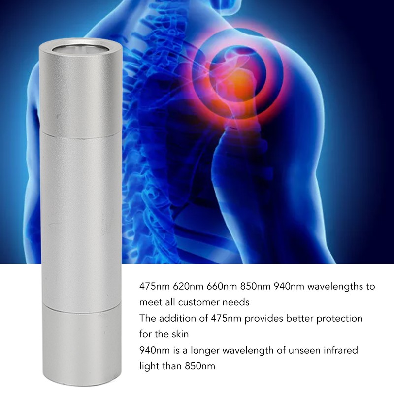 Red Blue LED Therapy Torch Reduce Pain Portable 475nm 620nm