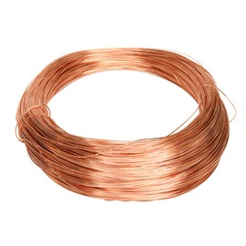 Round Pure Copper Wire Solid Bright Bare Copper Wire Diameter 1mm (19 Gauge), Length 25M/82Ft for Jewellery Craft
