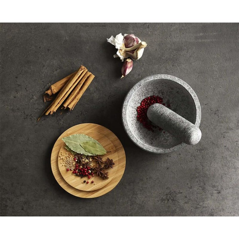 Joseph Joseph Dash™ Pestle & Mortar Set with Bamboo Lid,Gray