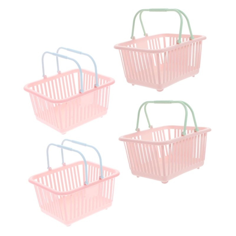 VILLFUL 4pcs Storage Baskets with Open Design Desktop Organizers for
