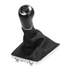 5 Speed Gear Shift Stick Knob Cover Leather Boot Dust-Proof