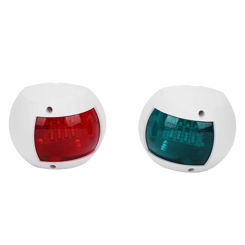Pair of Signal Lamp Spherical Red Green LED Waterproof Boat