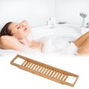 Bamboo Bathtub Tray Simple Durable Bathtub Rack Book Wine Holder