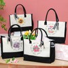 Paterr 4 Pcs Christian Canvas Tote Bags for Women Religious