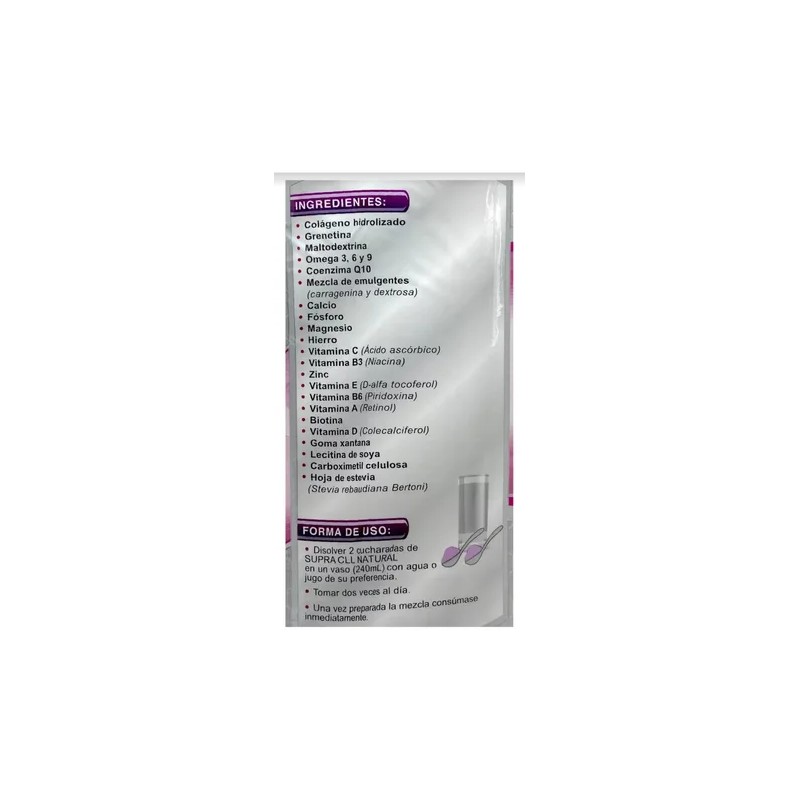 Colágeno Hidrolizado Polvo Con Omega Biotina Magnesio Zinc