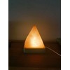 YZYOE USB Rainbow Gradient Himalayan Salt lamp, Solid Wood Base