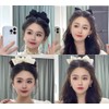 4 Pack Satin Bow Claw Clips for Women, Bow Nonslip