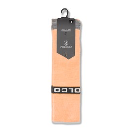 Volcom Women's Friggid Wool Blend Lightweight Snow Sock, Coral Haze, Small