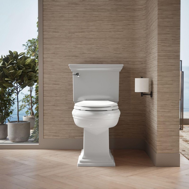 KOHLER 4636-RL-0 Cachet ReadyLatch Elongated Toilet Seat Slow Close, Soft