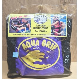 Aqua Grip Vest Aqua Grip Tandem Safety Riding Vest Personal Water Craft Purple & Black NEW