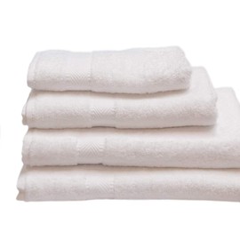 Green Bear Luxurious Bamboo Bath Towel x1 (140x70cm) - Naturally Hypoallergenic and Antibacterial - White