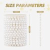 ZPEXRV 48 Feet Faux Pearl Beads Garland 8mm Craft String