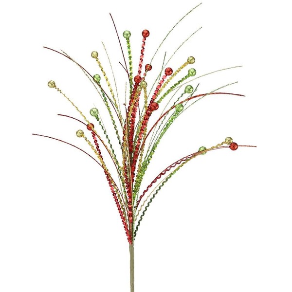 Craig Bachman, 27" Laser Sequin Glitter Ball Spray: Red, Green