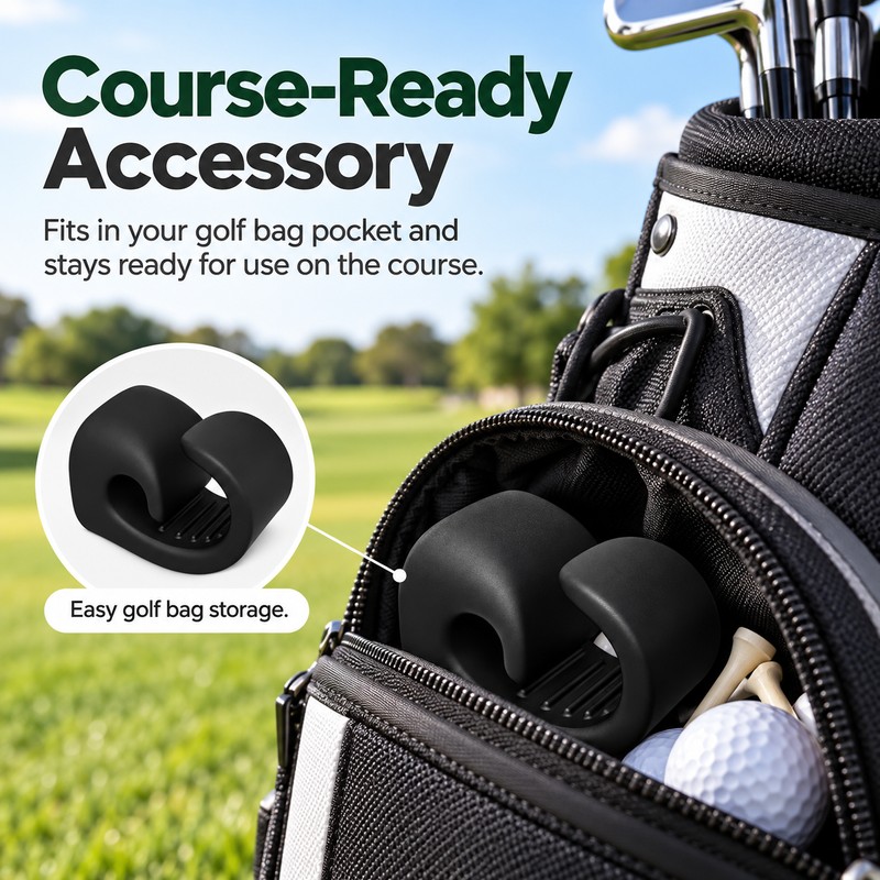 Magnetic Golf Cigar Holder for Golf Carts – Flexible Silicone