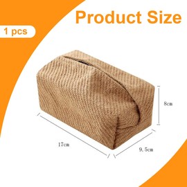 EIHI Tissue Box Storage Box for Car Tissues Cosmetic Tissues Box Tissue Box Dispenser Cosmetic Tissues Box Organiser Boho Decoration