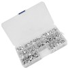 M4 Flat Head Solid Rivets Kit 350pcs Aluminum Rivets Set