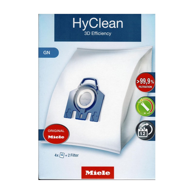 Miele HyClean 3D GN Type Microfiber Dust Bags for Miele
