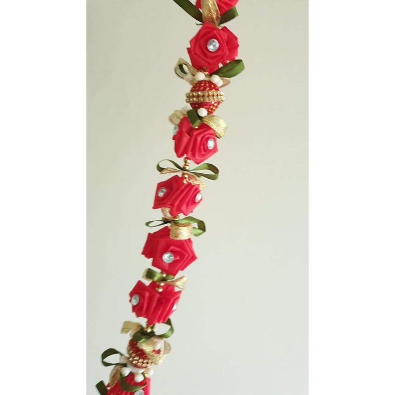 Estationeryhouse Artificial Indian mala/garland/haar jaimala shaadi indian wedding pooja ashtami,Mala