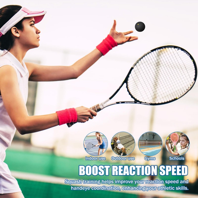 Toddmomy 4pcs Squash Balls: Professional Squash Balls - 4 Speed