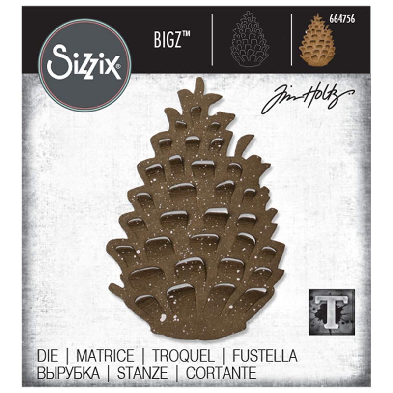 Sizzix Tim Holtz 664756 Bigz Tinecone Die