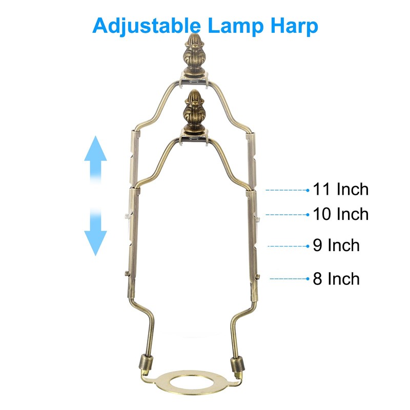 PATIKIL 8 9 10 11 Inch Lamp Harp Kit with