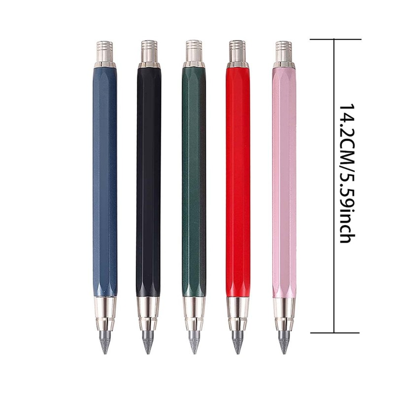 JOMPENS 5.6mm Diameter Mechanical Clutch Lead Holder Pencil + Black4